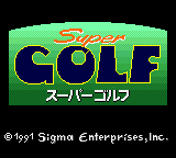Super Golf screenshot 3 for Sega Game Gear
